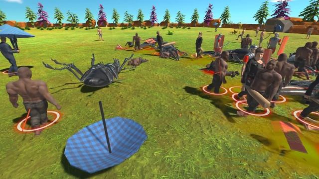 НАСЕКОМЫЕ ГИГАНТЫ напали на людей в парке! - Animal Revolt Battle Simulator смотреть онлайн