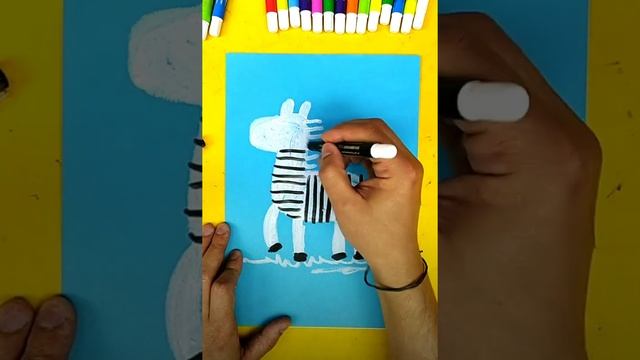 Супер ЗЕБРА рисунок на 1 апрелся для детей смотреть онлайн