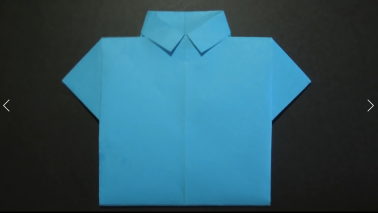 Как сделать рубашку из бумаги. Оригами рубашка из бумаги.mp4 смотреть онлайн