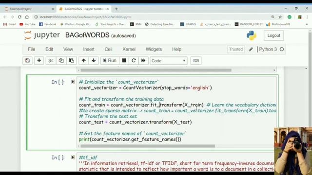 BAG of WORDS implementation in python..... Part2 || Full explanation in URDU / HINDI смотреть онлайн