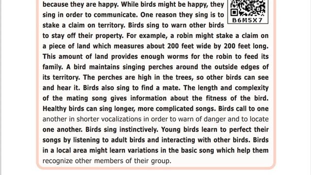Why do birds sing? | 8- th std English Unit-1 | Listening Passage смотреть онлайн
