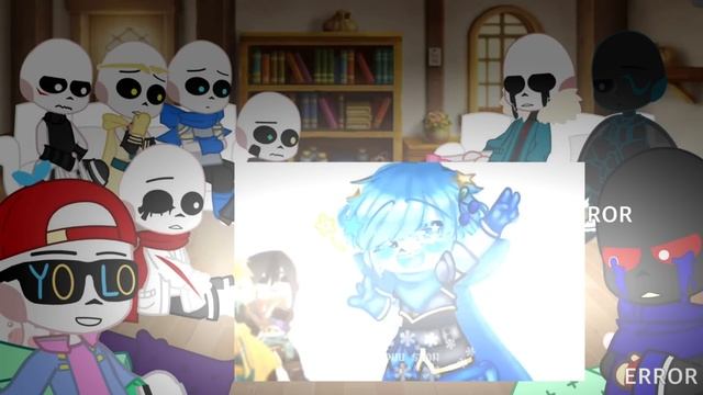 Underverse react to other sans aus | Undertale AU | 1/3 | MURFY~ смотреть онлайн