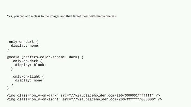 Is there a 'static' way to choose one image or another according to the dark mode? смотреть онлайн