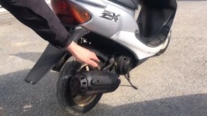 Honda Dio 35 ZX (сток 50сс) против Хонда Дио 35 (на китайском тюнинге 70сс)