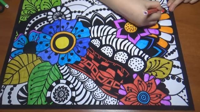 Видео для детей! Раскраска реллакс! Мандала! смотреть онлайн