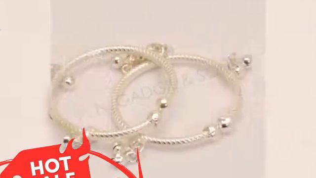 LATEST SILVER BANGLES/KADA DESIGNS FOR KIDS,SILVER JEWELLERY FOR BABIES,INDIAN KIDS SILVER смотреть онлайн