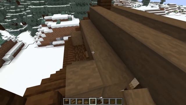 Minecraft Winter Log Cabin Tutorial [How to Build] смотреть онлайн
