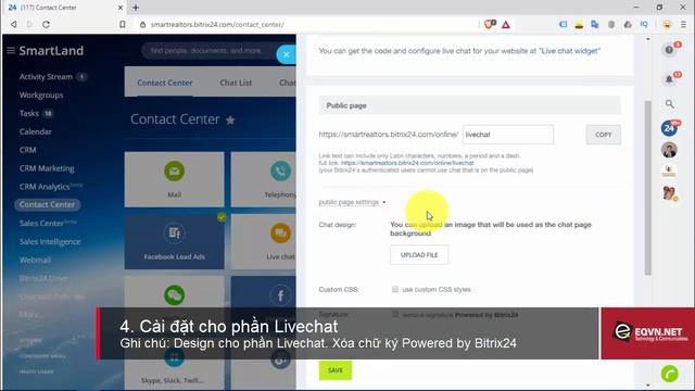 Bitrix24 Contact Center - Hướng dẫn cài đặt Livechat trên phần mềm quản lý Bitrix24 смотреть онлайн
