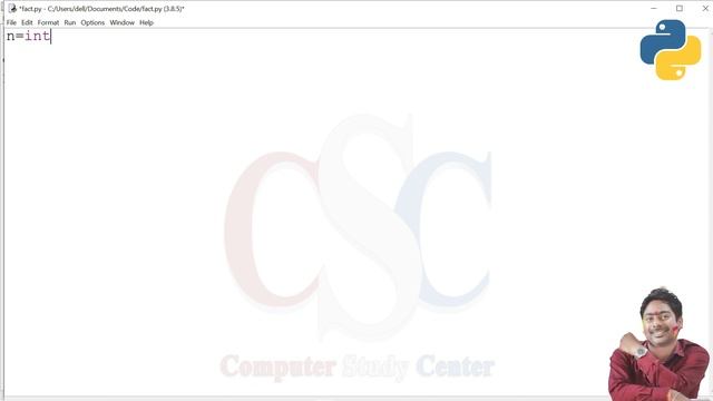 Factorial Program In Python | Logic & Coding | with wile loop & for loop | In Hindi | CSC IT Class смотреть онлайн