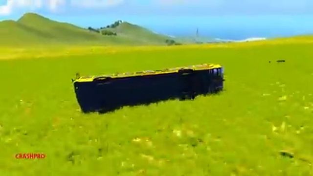 School Bus Crashes | BeamNG.drive смотреть онлайн