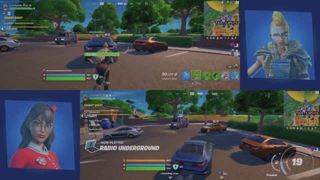 Fortnite split screen смотреть онлайн