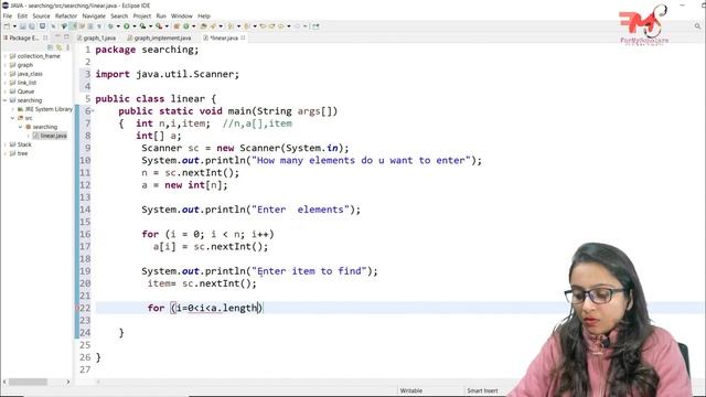 Linear Search Algorithm (Concept +Java Code) | Time Complexity | Data Structures using Java #49 смотреть онлайн