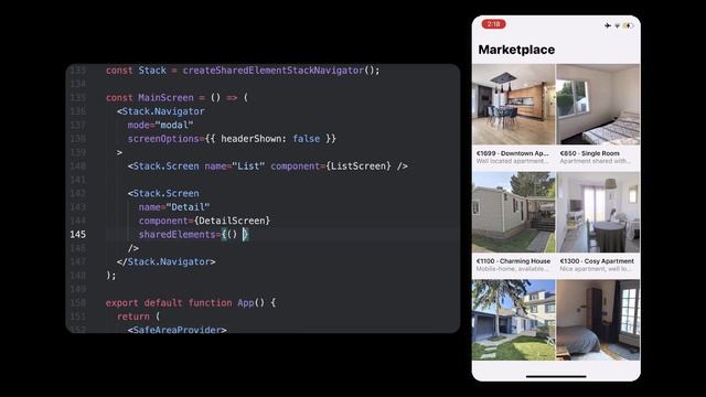Shared Elements Transition in React Native смотреть онлайн
