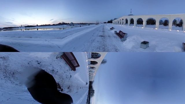 Видео 360° Аркада гостинного двора на Ярославовом Дворище Великий Новгород смотреть онлайн