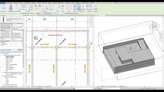 Modelo Estructura Vinculando Revit y AutoCad 6 Rev 0 #revit #bim #modelos3d #arquitectura смотреть онлайн
