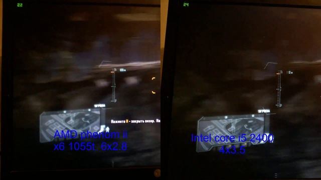 AMD phenom ii x6 1055t vs Intel core i5 2400 смотреть онлайн