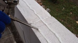 Как класть газобетон на клей пену