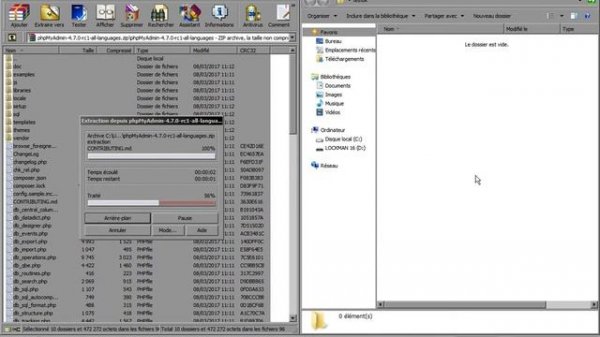 lancer ouvrir phpmyadmin avec easyphp