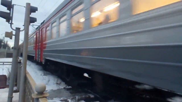 Электричка ЭР2к 930 ст. Александровская.