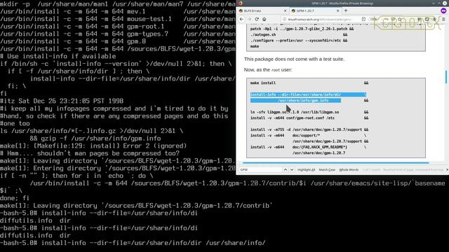 How to build and install BLFS 9.1 - Part 4: Building convenience packages: GPM смотреть онлайн