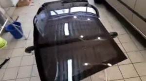 Установка заднего стекла Hyundai Accent