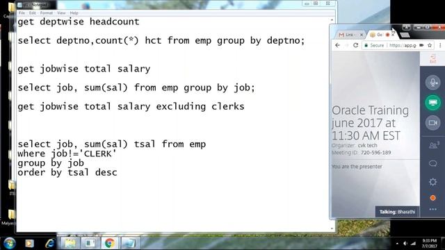 Oracle Training june 2017 07 07 Day 8 смотреть онлайн