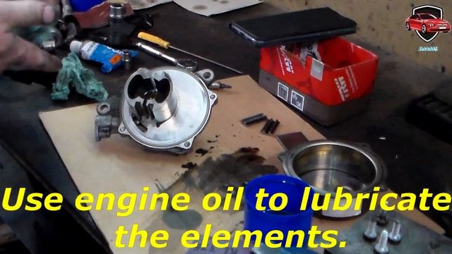 BMW M47 / M57 engine, oil leaks at the vacuum pump, how to repair cheap and fast. смотреть онлайн