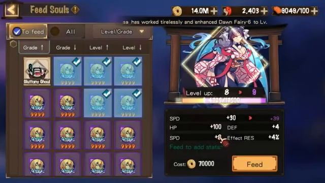Onmyoji Global - Trying to upgrade SPD "broken set" смотреть онлайн