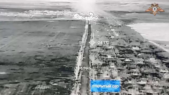 Расчёт тяжёлой огнемётной системы ТОС-1А накрыл район сосредотачения противника в Георгиевке смотреть онлайн