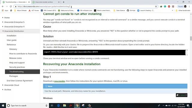 Anaconda Installation Issue Fixed. смотреть онлайн