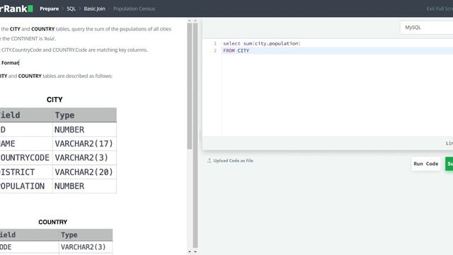 #day 13/75DAY Population Census (Mastering SQL Challenges on HackerRank)CODING CHALLENGE #sqljoins смотреть онлайн