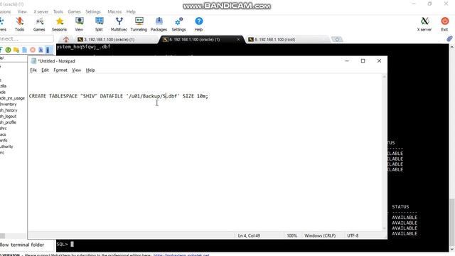 How to create tablespace in oracle#CREATE TABLESPACE смотреть онлайн
