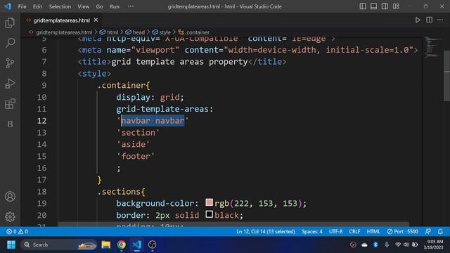 CSS Tutorial: Grid Template Areas property with media query use in css || by @theCodeDefinition смотреть онлайн