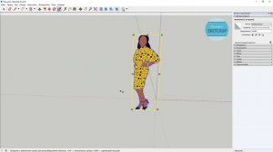 SketchUp для начинающих. Урок 6. Оси групп и компонентов, инструменты масштаб, рулетка, транспортир