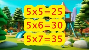 5х5, 5х6, 5х7. Тренажер таблицы умножения на 5. ТТУМ. Активно учим таблицу умножения на 5.