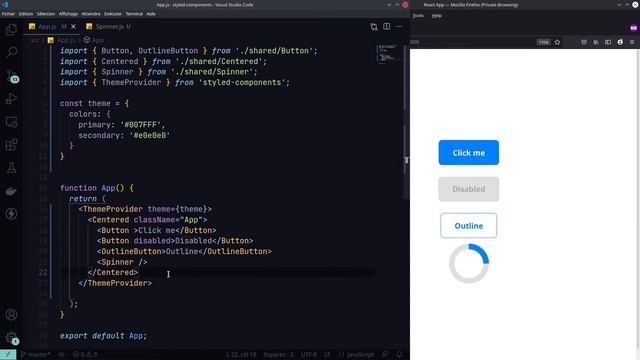 Tutoriel React: Apprendre Styled Components - 09 - Le thème смотреть онлайн