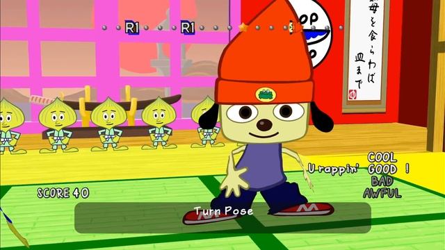 PaRappa The Rapper Remastered PS4 Pro - 4K Gameplay