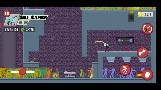 700 Zombie Chapter 5 Lab of Madness Level 107-109 Stickman Zombie Shooter game смотреть онлайн