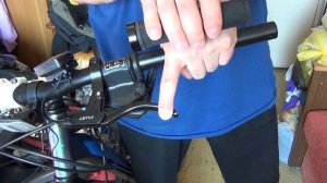 Ширина руля велосипеда уменьшить, эргономика ручка тормоза и манетка переключатель передач