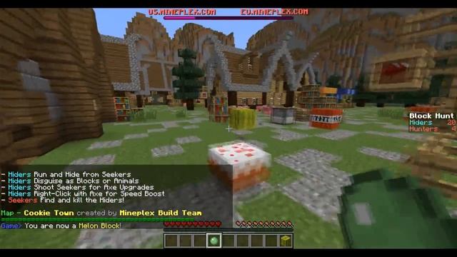 ИГРАЕМ В ПРЯТКИ - BLOCK HUNT(MineCraft MiniGame) смотреть онлайн