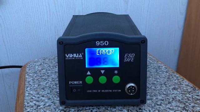 Yihua 950 первое включение ( без паяльника) смотреть онлайн
