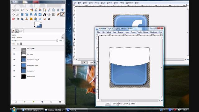 Gimp Tutorial-Facebook Logo- смотреть онлайн