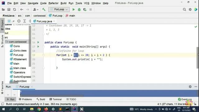 33. Learn For Loop Steps And Reverse Counting (Count Down) | Learn Java 17 with Coriowood смотреть онлайн