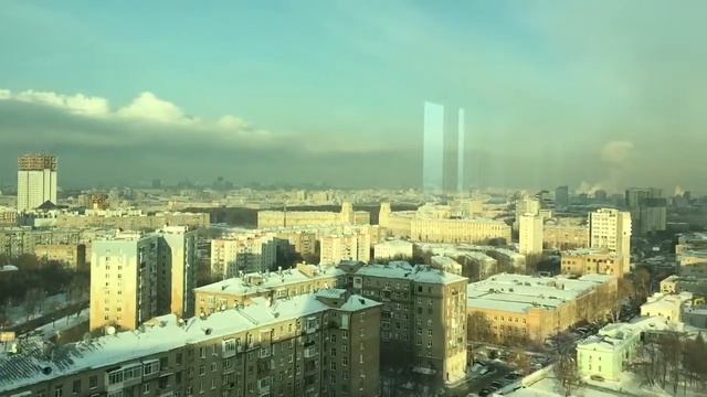 Обзорный вид на Москву с небоскреба на ул.Вавилова,19 смотреть онлайн