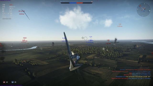 War Thunder: P-36C Hawk - Keep your enemies close смотреть онлайн