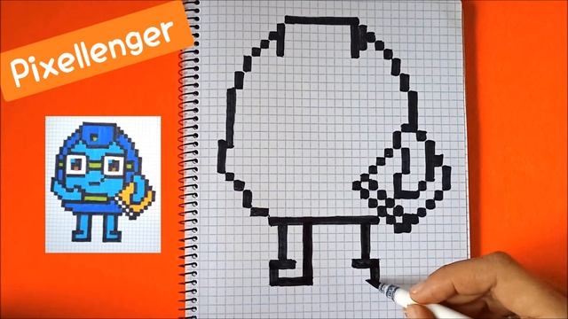 Рюкзачок Ботя Как рисовать по клеточкам Простые рисунки Школа How to Draw Pixel Art Backpack смотреть онлайн