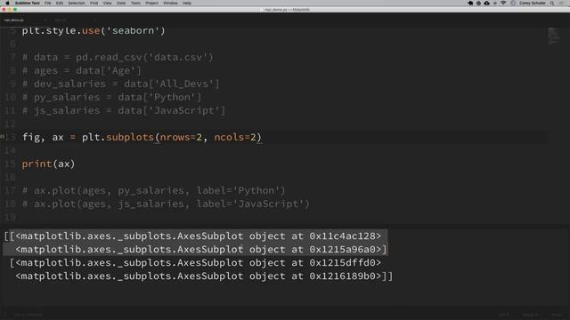 Matplotlib Tutorial (Part 10): Subplots смотреть онлайн