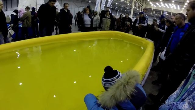Выставка Рыбалка 2016, ч 5. Демонстрация приманок AZURA Flagman в басcейне: Piton, Dexter, Sly и др смотреть онлайн