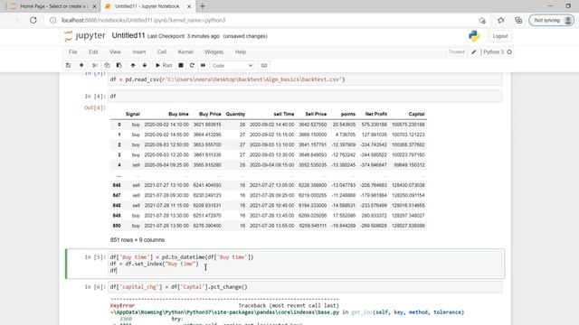 Backtesting Trading Strategy using Python | Getting started with Algo Trading | Part 3 смотреть онлайн