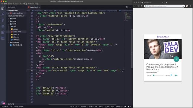 Criando Player de Áudio com Javascript | Mayk Brito смотреть онлайн